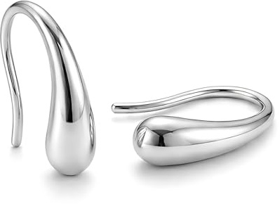 Ohrringe Silber 925 für Damen Tropfen Ohrhänger Hängeohrringe Schmuck für Sie, Minimalistische Ohrringe, Silberschmuck Geschenke für Frauen Muttertag Valentinstag Weihnachten