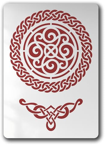 Schablone Celtic Medaillon Knotenmuster - BS81