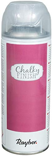 Rayher 34371264 Chalky Finish Farbspray, pink, Spraydose 400 ml, Kreidefarbe auf Wasserbasis, ultra-matt, schnelltrocknend, wetterbeständig, für Shabby-Chic-, Vintage- und Landhaus-Stil-Looks