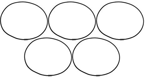 5pcs negro suspensión choque montaje elástico cuerda cuerda elasticidad cuerdas para micrófono