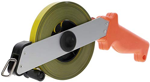 PRODIAMANT® Stahl Maßband 50m [MAßBANDBREITE 13MM] - Bandmaß - Rollbandmaß mit Zentimeter & Millimeter Skala - klappbare Kurbel - Robust & Rostgeschützt - Messungen für Profis & Heimwerker - Langlebig