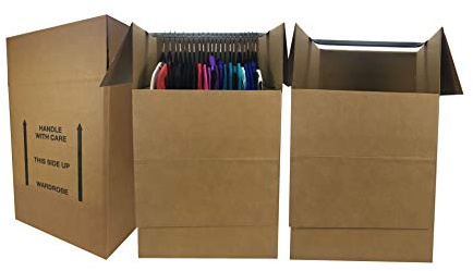 Uboxes Moving Boxes Bundles Wardrobe Moving Boxes 24x24x40 Inches - Pack of 3