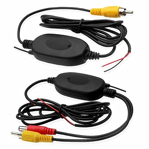 Multibao 2.4Ghz Wireless RCA Video Transmitter Receiver Parking Kit for Car DVD Car Monitor to Connect the Car Rear View Camera Reverse Backup