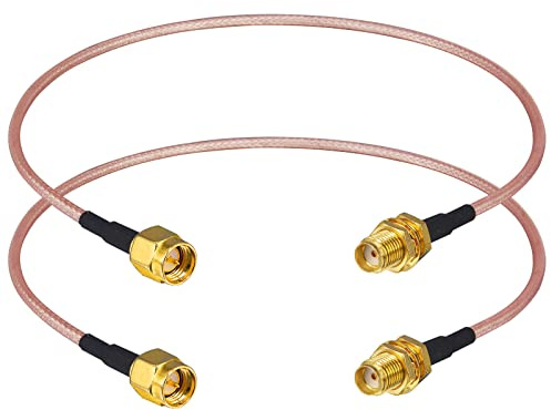 BOOBRIE 2*Câble SMA 30CM Câble SMA Mâle à SMA Femelle Câble Coaxial RG316 Câble SMA Mâle à SMA Femelle Câble de Prolongation d'antenne 4G pour Câble d'antenne Coaxial, Antenne 4G, Routeur sans Fil