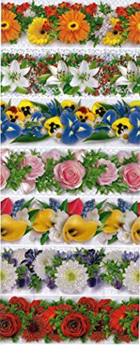 Ukrainisches Kunsthandwerk Ostereier Schrumpffolie Florist Nr. 102 – 1 Streifen reicht für 7 Eier – Banderole zum Eier verzieren – stilvolle Osterdeko