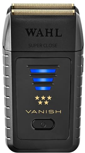 Wahl Professioneller Vanish-Rasierer der 5-Sterne-Serie mit innovativer Schneidleiste, mikrodünnen Folien und Lithium-Ionen-Akku in Schwarz für Herren