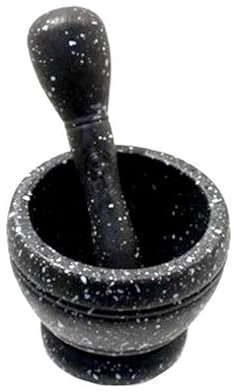 MORTAIO CON PESTELLO IN MATERIALE PLASTICO POLIPROPILENE PER ALIMENTI DIAM. 110 mm