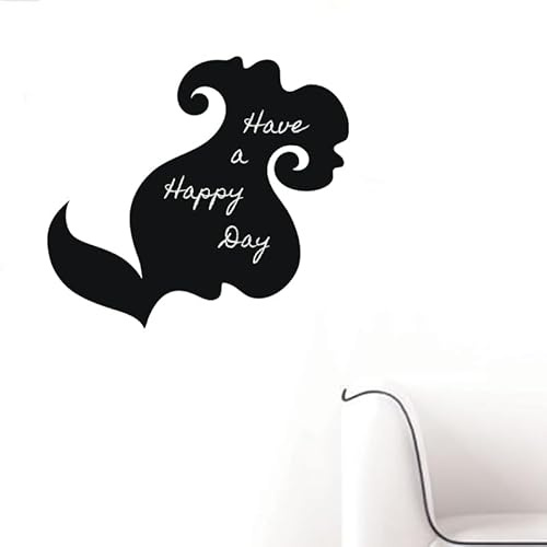 Ambiance Sticker Kreidetafel – Wandsticker, selbstklebend, abwischbar, Blumen-Design, 95 x 105 cm