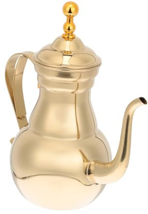 CIYODO Caffettiera Manuale in Acciaio Inossidabile Bollitore Per Caffè Beccuccio Lungo Caffettiera Da Tè Pratica Per Uso Quotidiano Per Preparare Bevande Calde