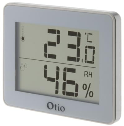 Thermomètre hygromètre digital - blanc - Otio