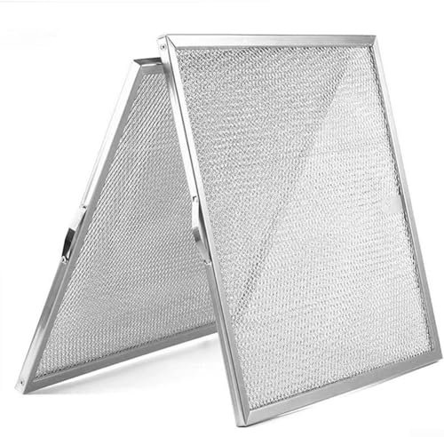 2 filtri antigrasso in rete metallica, filtro antigrasso in metallo per cappa da cucina, filtro argento per cappa da cucina, 30 x 29 x 0,9 cm (lunghezza x larghezza x altezza)