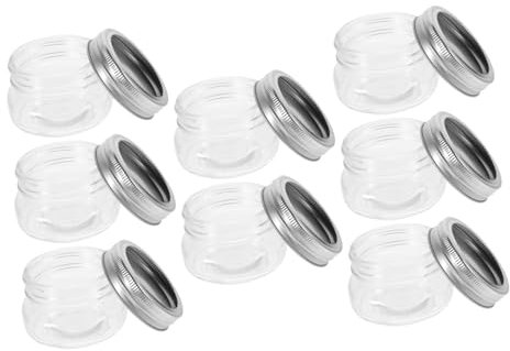 LAPYAPPE 8piezas Mini Tarros De Vidrio Transparente Aptos Para Almacenar y Reutilizar