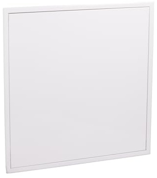 Trampilla de inspección enrasada de 600x600 mm de acero galvanizado, acabado blanco con sistema sencillo de apertura/cierre a presión, para acceso a zonas técnicas, fácil instalación QUICK PLOMBERIE