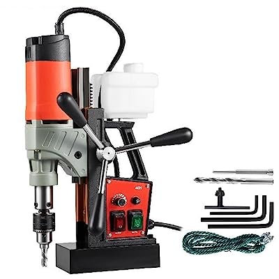 1200 W 40 mm Magnetbohrmaschine 13000 N Elektro-Mag-Tisch-Gewindebohrmaschine for den Stahlbau für Anfänger zum Selbermachen