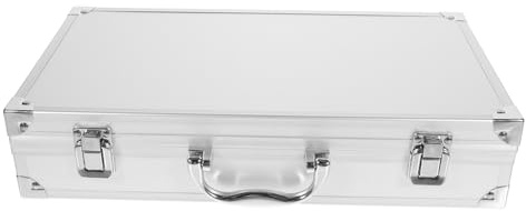 BAZEITFLOW Boîte à Outils en Alliage d'Aluminium Multifonctionnelle, Mallette de Rangement Portable Poignée Renforcée, Verrouillable et Légère, Bureau Voyages