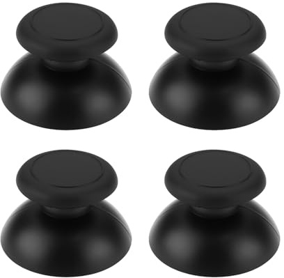 VGOL Lot de 4 Joysticks Analogiques de Rechange Compatible avec Nintendo Wii U La Manette (Noir)