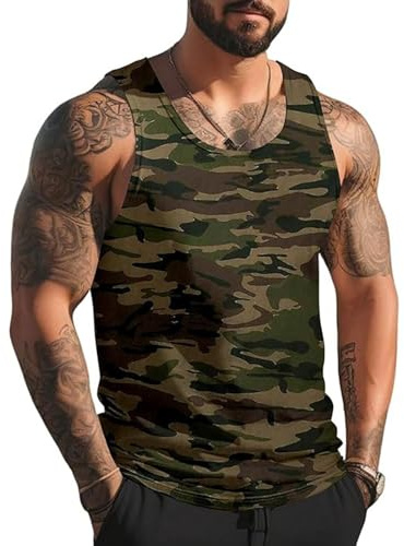 RUMAOZIA Canottiera da uomo mimetica, traspirante, per palestra e corsa, fitness, con elastico e leggera, senza maniche, per bodybuilding, canotta da uomo