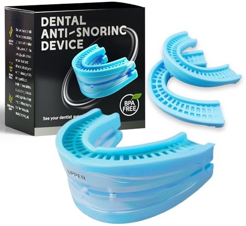 Dispositivo Anti Russamento,Bite Bruxismo, Modellabile Bite Notturno Antirussamento,Réutilisable Anti Ronflement Migliorare il Sonno,Per Uomini e Donne,Include 2 Sostituzione