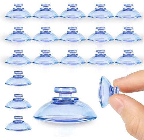 25pcs Ventosas Transparentes,Ventosas de Plástico 30mm,Forte Aspiration, Facile à Utiliser, Réutilisable,para Coche,Ventosas de Plástico,para Baño,Cocina,Oficina,Cristal,Ventana de Coche
