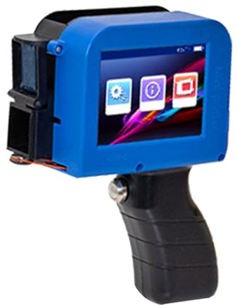 Fafeicy Pistolet d'imprimante à Jet d'encre Portable, Machine de Codage Graphique à Jet 'Encre Portable avec écran Tactile HD, Idéal pour l' de Codes QR et de Codes-Barres dans Les Ateliers et