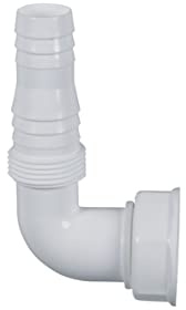 Europart 10028636 Raccord de tuyau universel coudé 90° pour siphon siphon siphon par ex. raccordement tuyau de vidange de machine à laver et lave-vaisselle