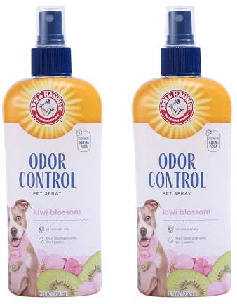 Arm & Hammer for Pets Super Deodorizing Dog Spray with Baking Soda for Odor Control, Freshens Coat Between Baths, pH Balanced Formula for Dogs, 8 Fl Oz - 2 Pack