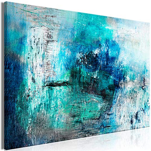 murando - Leinwandbild Türkis blau, 120x80 cm, 1-teilig, Schlafzimmer | Hochwertige Leinwand, sofort aufhängbar, ideal fürs Wohn- oder Schlafzimmer, wasserfest und lichtecht, langlebig, stilvoll
