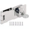 YOUTU® Überfalle abschließbar, Sicherheits, Schublade Schrank Locks Vorhängeschloss Cam Lock Tor Riegel Schloss mit Schrauben (4 Inch)