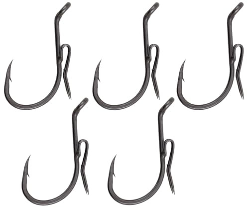 Black Cat Ghost Rig-Haken DG - 5 Wallerhaken, Größe:5/0