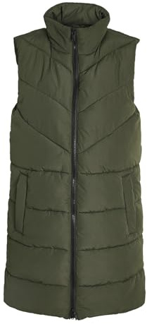 NOISY MAY Chaleco Largo Maxi Acolchado Chaqueta hasta la Pantorrilla sin Mangas y Capucha NMDALCON, Rosin., M