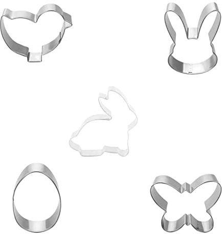 5stüCk Ausstechformen Ostern Set Ausstecher OsterpläTzchen Ei Hase Karrote KüKen PläTzchenform Keksform Keksausstecher
