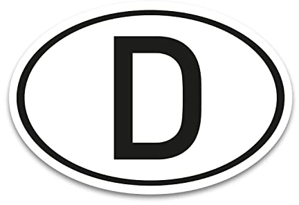 iSecur Auto-Magnet Deutschland Länderkennzeichen 17,5 x 11,5 cm - kfz713 | 17,5 x 11,5 cm, UV- und witterungsbeständig, DIN genormt, PKW LKW Wohnmobil Auto, verpflichtend außerhalb der EU