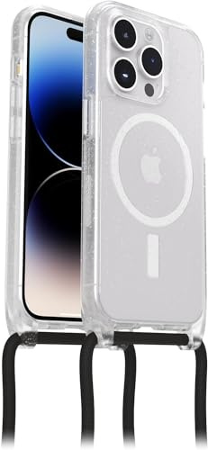 OtterBox React Necklace Case med MagSafe för iPhone 14 Pro, ultratunnt, skyddande skal med justerbart och avtagtart halsband, testad till militärstandard, Stardust- Utan retailförpackning
