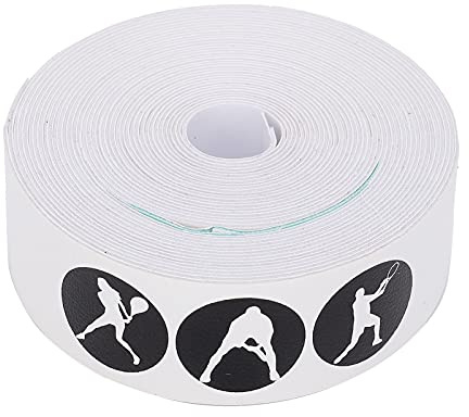HERCHR Racket Head Tape, Tennis Racket Head PU Protective Accessories Anti-Scratch Tape Racket Sticker Head Frame Guard for Tennis Racket