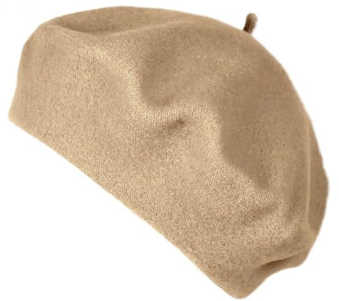 Van Der Rich ® – fransk klassisk basker basker – damer, Ljuskamel, En Storlek