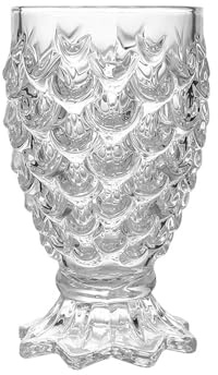 soulnioi Niedliche umgedrehte Ananas-Cocktail-Eisbecher, Milchshake-Gläser, Eisbecher, Dessertgläser, Fußbecher für Obstpudding-Party