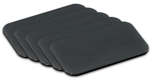 Kesper | 5er Set Schneidebrett, Material: Kunststoff (PE), Maße: 25 x 15 x 0,7 cm, Farbe: alugrau| 30725
