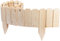 Btowin VCF - Clôture de jardin flexible en bois de pin - Bordure de parterre - Avec poteaux de clôture - Découpable - Décoration - 200 x 20 cm