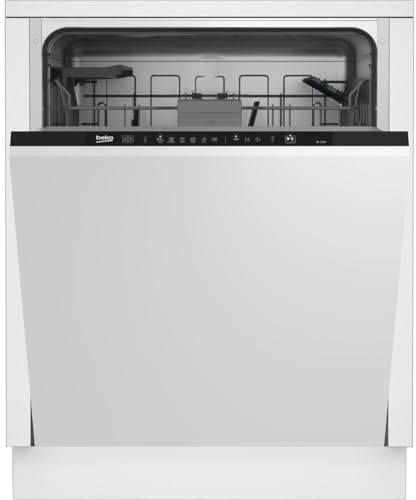 Beko BDIT16430 XL-Einbau-Geschirrspüler 60 cm vollintegriert, für 14 Maßgedecke, 3 Spülebenen, 5 Temperaturen, 6 Programme, halbe Beladung, automatische Türöffnung, MultiTab, Quick&Clean