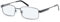 Hero Rechteckig Metall Brillen in Gunmetal für Herren, Brille mit Sehstärke, optional mit Sonnenbrillen tönung oder Blaulichtfilter (Modell HRO-4228-C2-54)