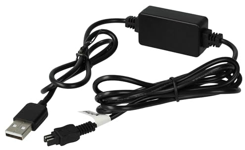 vhbw USB-Ladekabel kompatibel mit Sony DCR HC23E | HC24, HC24E, HC26, HC22, HC22E, HC23, HC27, HC26E Kamera, Videokamera, Camcorder Schwarz