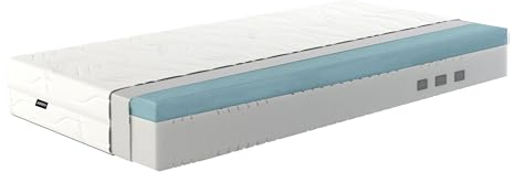 ARBD Matratze 24 cm – 7-Zonen Kaltschaummatratze – Orthopädische Wendematratze mit Härtegrad H2/H3 – Atmungsaktiv & druckentlastend – Rollmatratze 140x200 cm