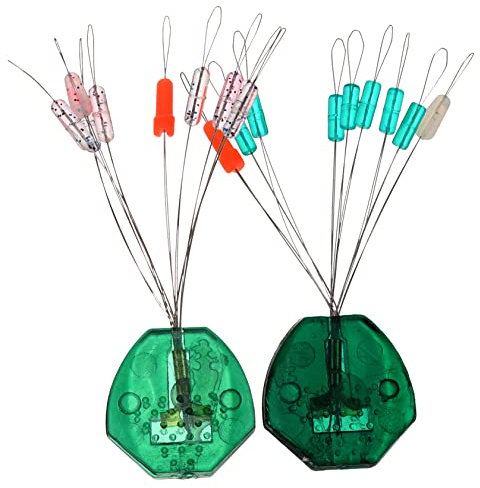 Mipcase Silicone Stops Set 20pcs Small Float Bright Colors for Easy Visibility Fishing Accessories
