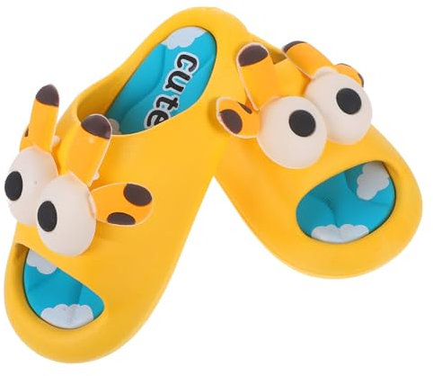 KOMBIUDA Hausschuhe Für Junge Mädchen Slide-Sandalen Strand-Sandalen Sommer-Hausschuhe rutschfeste Sohle Ergonomisch Geformt Cartoon-Design Geeignet Für Junge Mädchen Und Kleinkinder