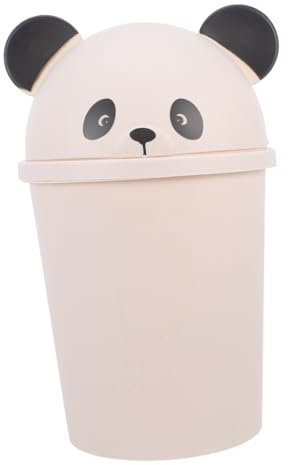 MAGICLULU Mülleimer Mit Deckel Für Draußen Niedlicher Cartoon-panda-design Aus Stabilem Gefertigt Großer Fassungsvermögen Für Müll Und Recycling