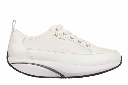 MBT-1997 OBU Zapatillas Casual para Mujer en Napa y Cuero Granuloso. Calzado Fisiológico, Anatómico y Cómodo con Suela Curva. Plantilla de PU con Buena Amortiguación y Transpirabilidad.
