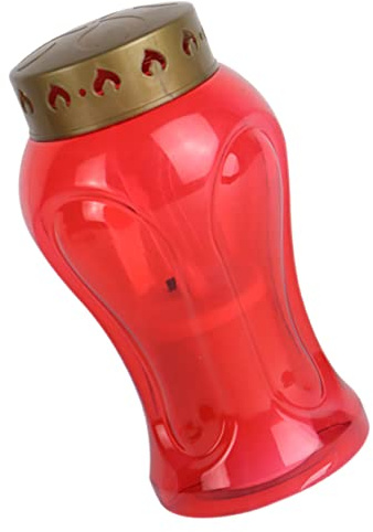 KONTONTY Bougie LED sans Flamme Décoration Jardin Extérieur 16,8X8,4 CM Plastique Légère sans Goutte ni Fumée pour Maison et Fenêtre