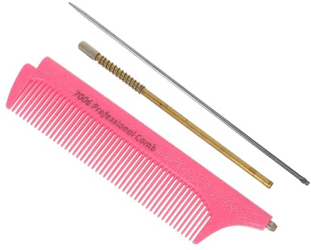 ERINGOGO Haarkamm Aus Kunststoff Einziehbar Leicht Kompakt Für Herren Friseursalon Haarstylingspieß