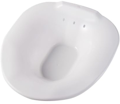 ZUNOXAZ Sitzbad Toilettensitzbad Becken Mit Überlaufschutz Rutschfest Weiß Ergonomisch Für Schwangere Senioren Patientenpflege Sitzbadewanne Badewanne