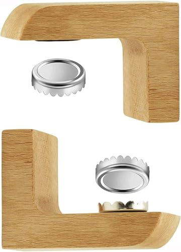 VeoryFly Magnetic Wooden soap Holder for Shower Wall, Storage for Soaps & Beard Shampoo Bars - Wooden soap Dish Dispenser Bathroom Kitchen & Shower